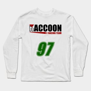 Raccoon Racer 97 Green Long Sleeve T-Shirt